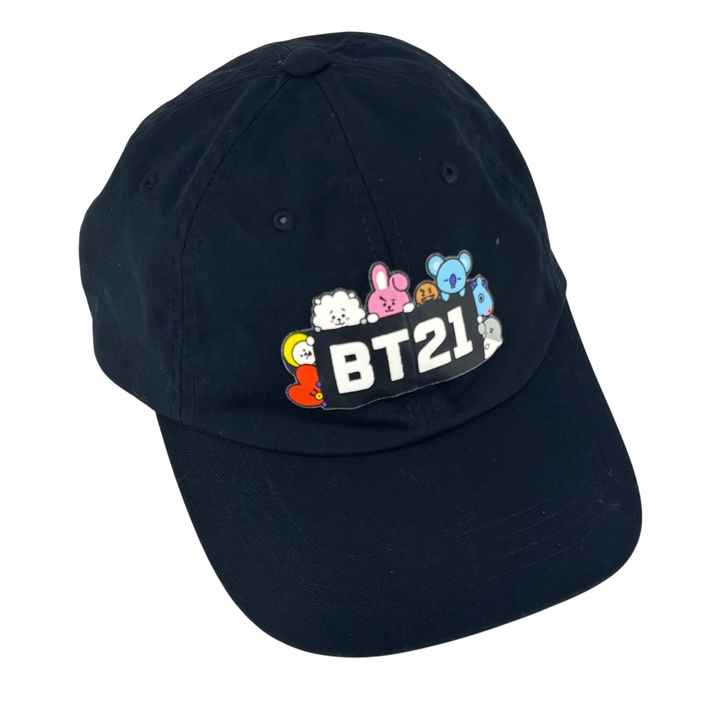BT21 Hat Baseball Cap Black Graphic K-Pop Streetwear Unisex